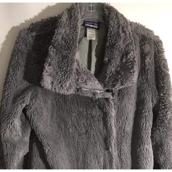 Patagonia Pelage Women's Size Small Gray Super Soft Full Zip Lined Jacket Coat - Picture 3 of 5